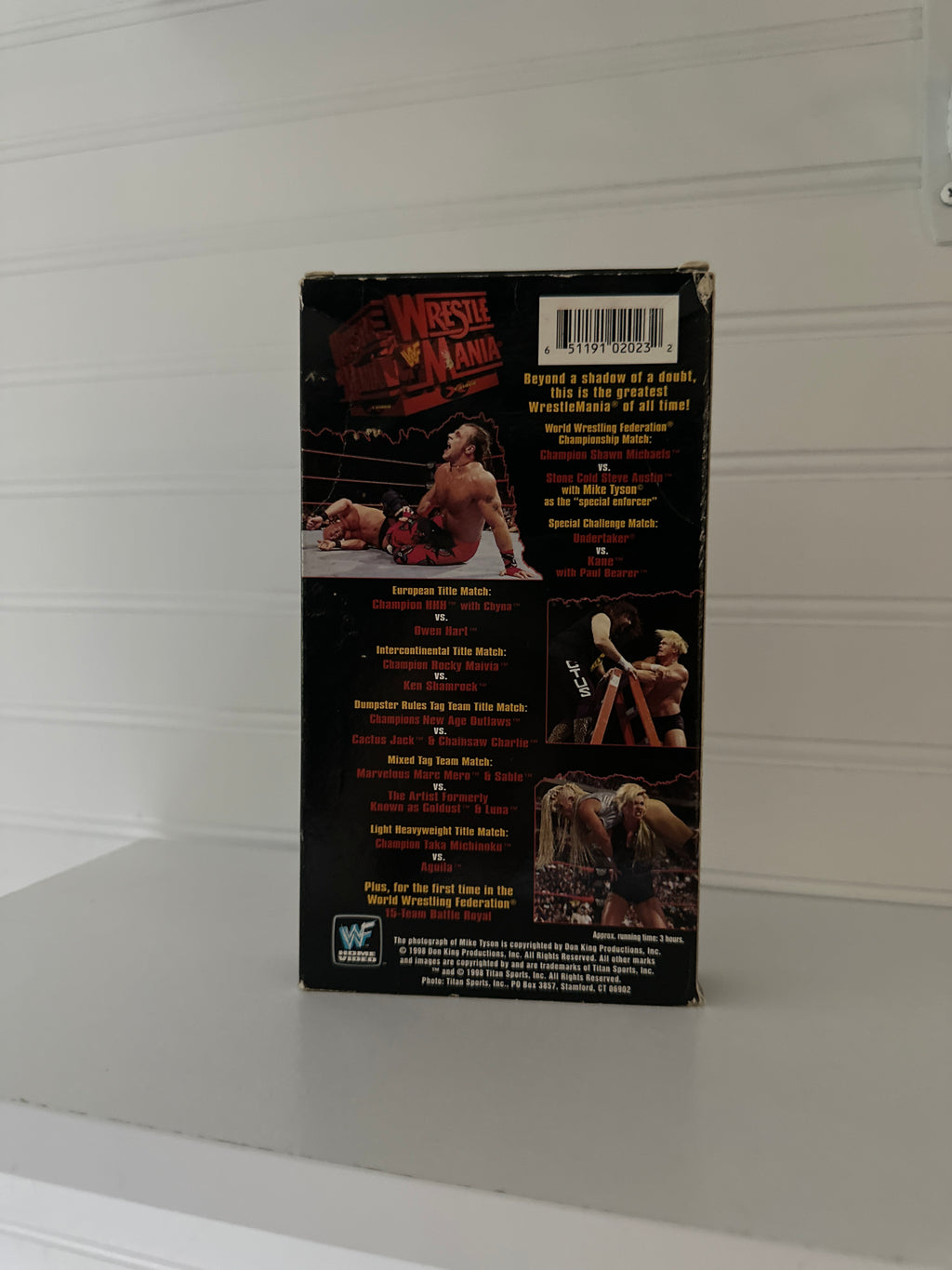 WWF WrestleMania XIV VHS Tape (1998) – Steve Austin, Shawn Michaels & Mike Tyson